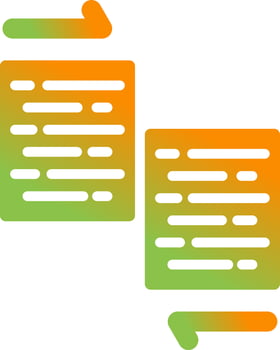 Document Merge Vector Icon
