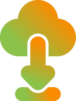 Cloud Download Vector Icon
