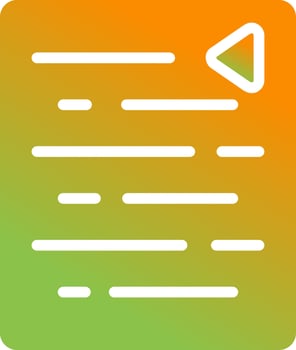 Document Outdent Vector Icon