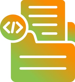 Document Insert Code Vector Icon