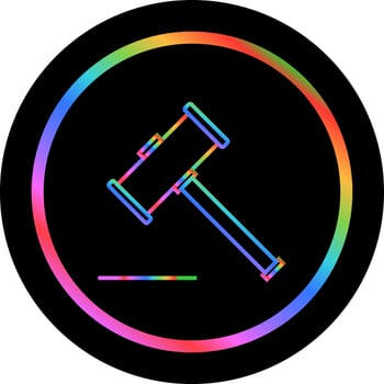 Wood Hammer Vector Icon