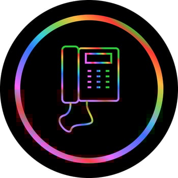 Telephone Set Vector Icon