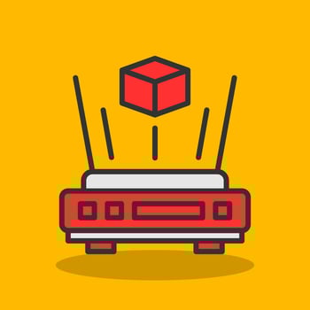 Holofgram Vector Icon Design