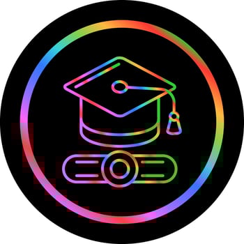 Graduated Vector Icon