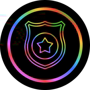 Police Shield Vector Icon
