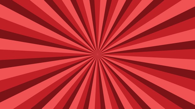 abstract sunburst red pattern background for modern graphic design element. shining ray cartoon with colorful for website banner wallpaper and poster card decoration vector