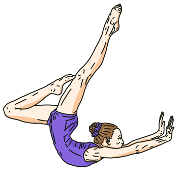 person doing gymnastics png
