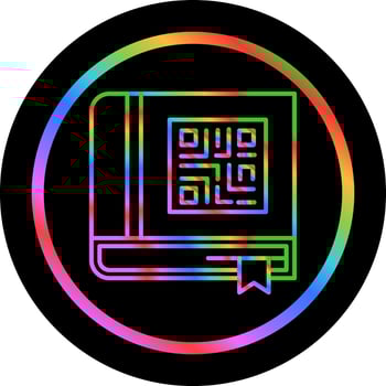 QR Book Vector Icon