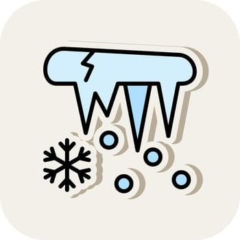 Icicle Vector Icon Design