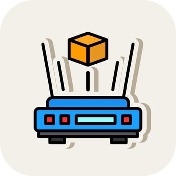 Holofgram Vector Icon Design