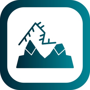 Northern lights Vector Icon Design