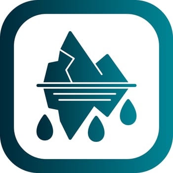 Glacier Vector Icon Design