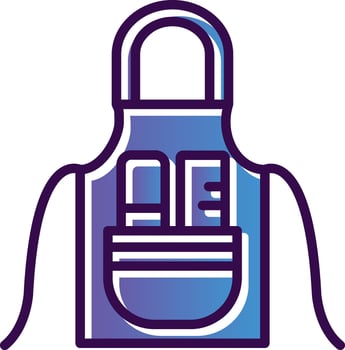 Apron Vector Icon Design