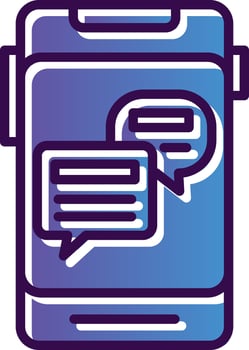 Online Chat Vector Icon Design
