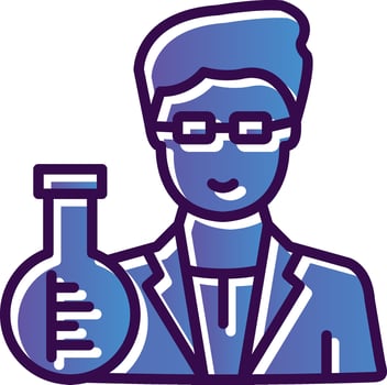 Scientist Vector Icon Design