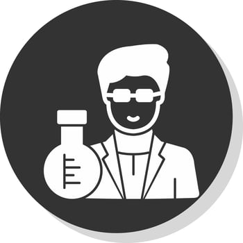 Scientist Vector Icon Design