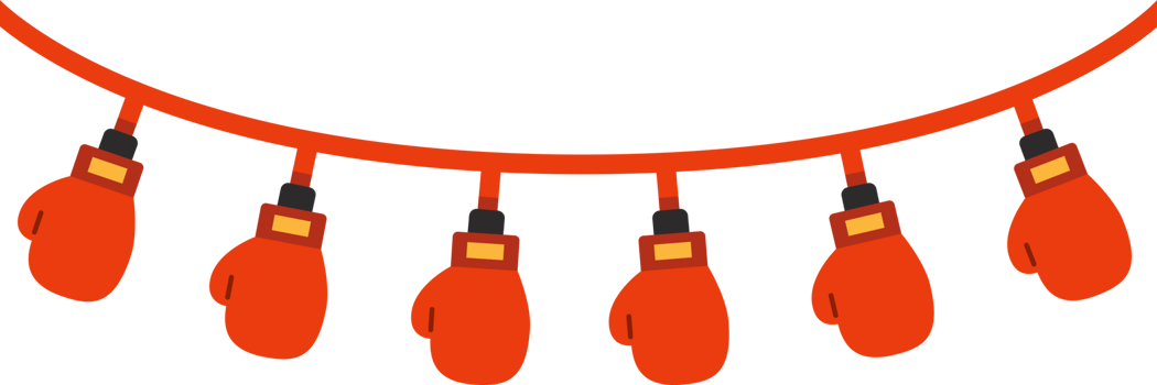 boxing gloves color Hanging Decoration Illustration png