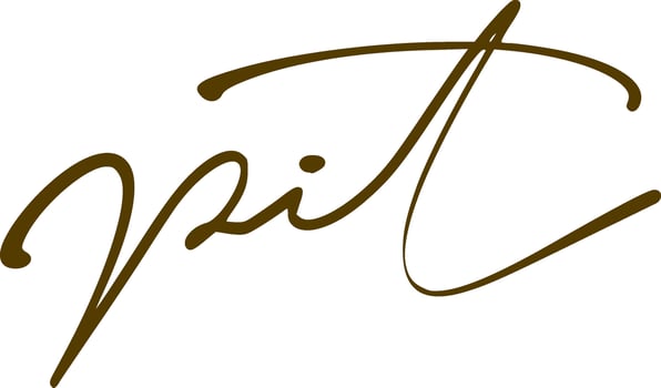 signature series P design illustration vector
