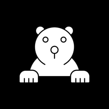 Polar bear Vector Icon Design