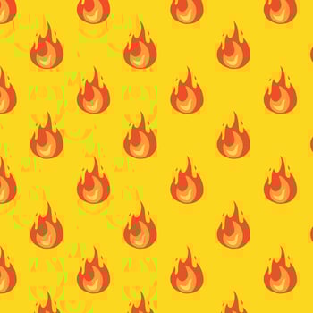 Fire. Vector pattern cartoon style illustration design