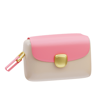 Cosmetic Bag 3D Illustration png