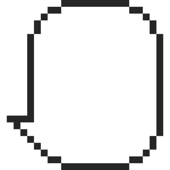 Pixel art speech bubble 2 png