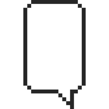 Pixel art speech bubble 3 png