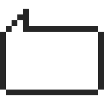 Pixel art speech bubble 7 png
