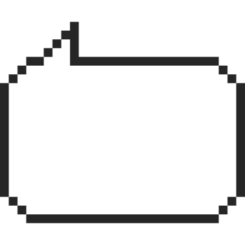 Pixel art speech bubble 9 png