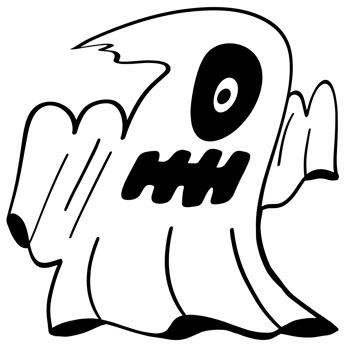 Halloween cartoon symbols hand drawns black and white icon character illustration. Isolated on transparent background. png