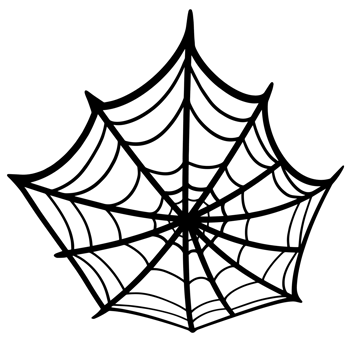 Halloween cartoon symbols hand drawns black and white icon character illustration. Isolated on transparent background. png
