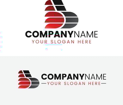 Creative monogram letter bb logo design vector