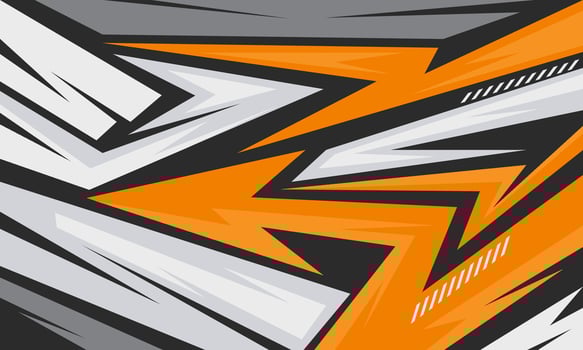 Abstract racing stripes background design with orange and bright colors. suitable for banner backgrounds, for car wraps or sports jersey vector