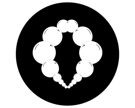 Bubble icon vector illustration design template