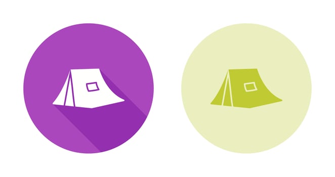 Tent Vector Icon