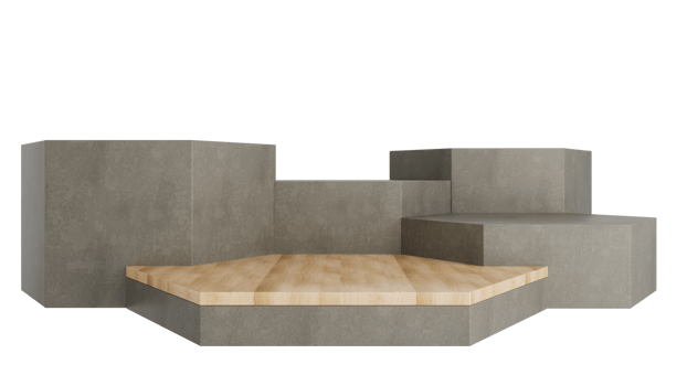 abstract geometric shape pastel color template minimal modern style wall background,for booth podium stage display table mock up composition 3d rendering png