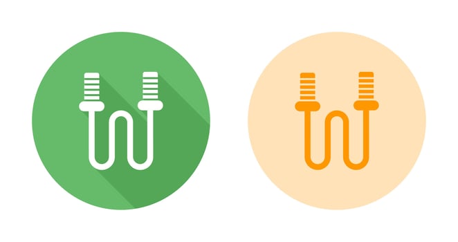 Skipping Vector Icon