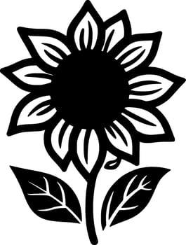 Flower - Minimalist and Flat Logo - Vector illustration