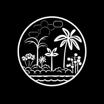 Garden, Minimalist and Simple Silhouette - Vector illustration