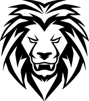 Lion, Minimalist and Simple Silhouette - Vector illustration