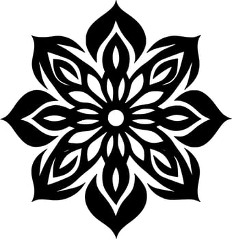 Mandala, Minimalist and Simple Silhouette - Vector illustration