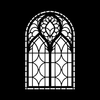 Stained Glass, Minimalist and Simple Silhouette - Vector illustration