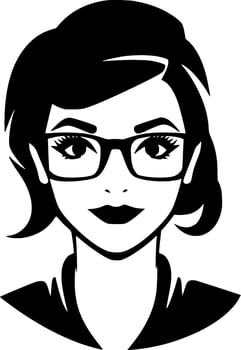 Teacher - Black and White Isolated Icon - Vector illustration