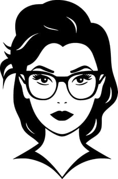 Teacher - Black and White Isolated Icon - Vector illustration