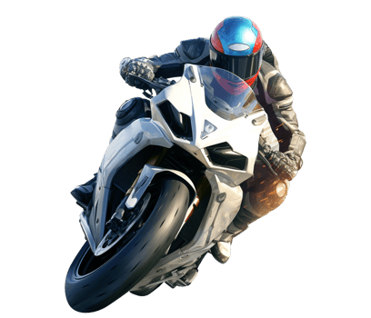 Motorbike png Motorcycle png Superbike png Superbike riding in the race mode motorbike riding in the aggressive style ai generated