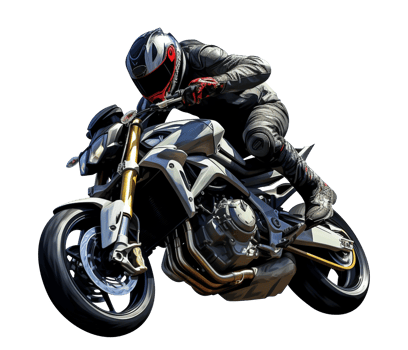 Motorbike png Motorcycle png Superbike png Superbike riding in the race mode motorbike riding in the aggressive style ai generated