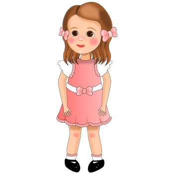 cute girl isolated png