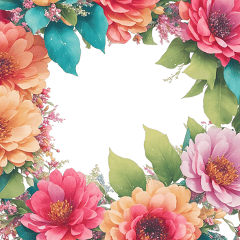 Flower wreath bouquet AI Generative png