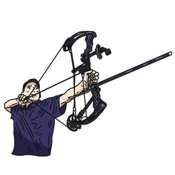 person with a bow png