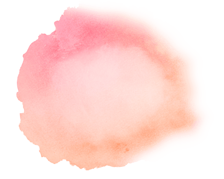 Orange watercolor stains with hand painted on paper texture background png
